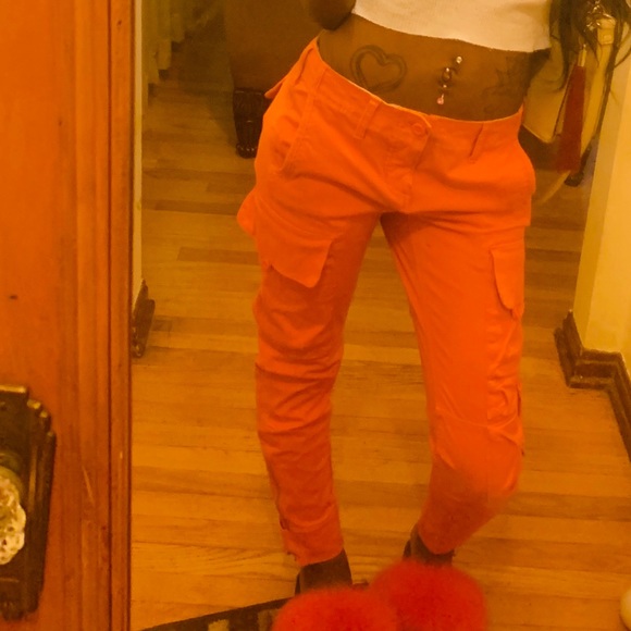 Ralph Lauren Orange Cargo Pants - Picture 1 of 1